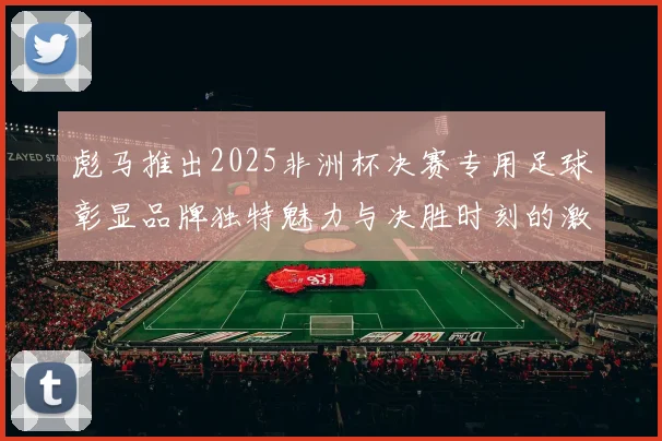 彪马推出2025非洲杯决赛专用足球彰显品牌独特魅力与决胜时刻的激情